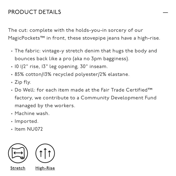 Madewell Stovepipe Jeans - Picture 2 of 6